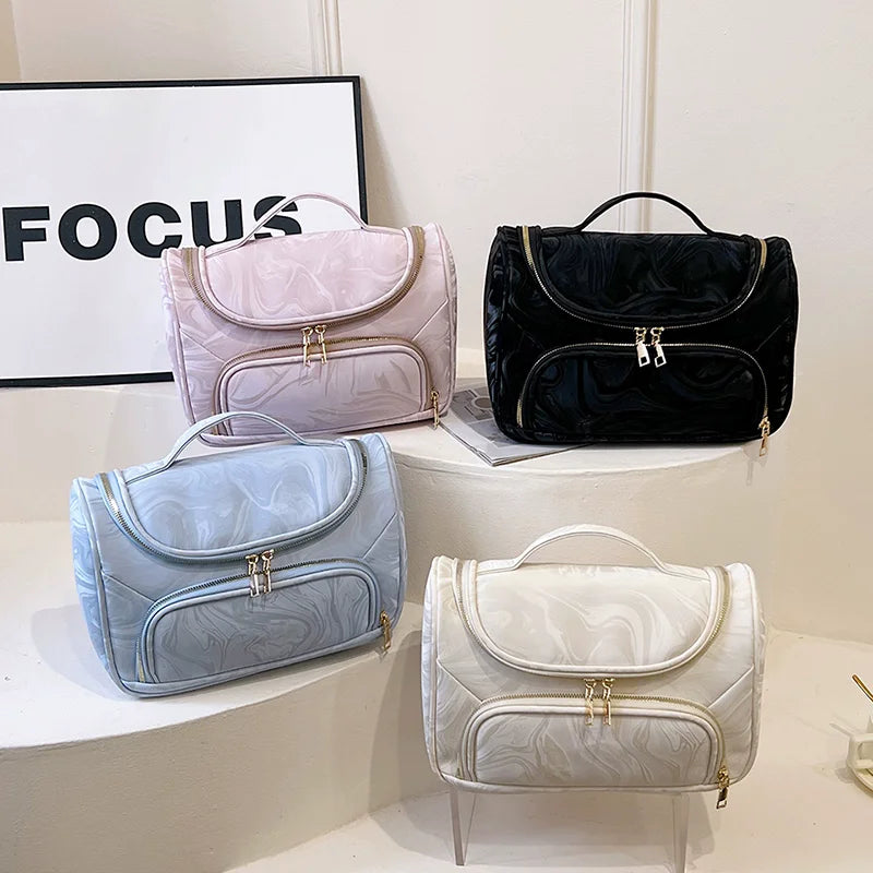 2025 New Luxury Portable Makeup Bag Cosmetics Storage Cases Large Capacity Organizer Travel Toiletry Wash Bag Multifunction Bags