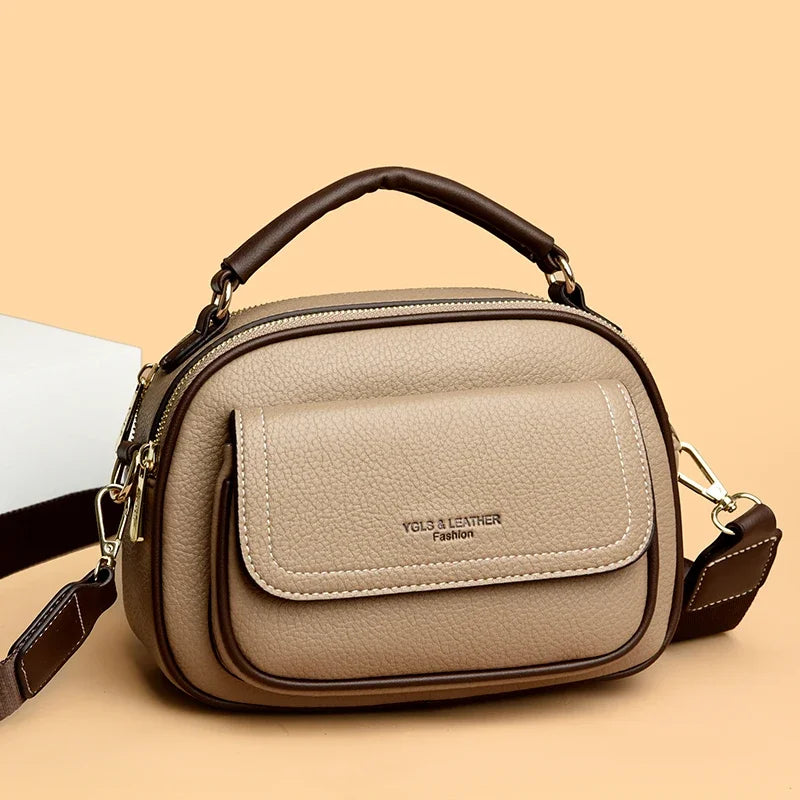 Underarm Bags New Women's Fashion Handbags Retro Solid Color PU Leather Shoulder Casual Women High-ranking Messenger Bags wallet