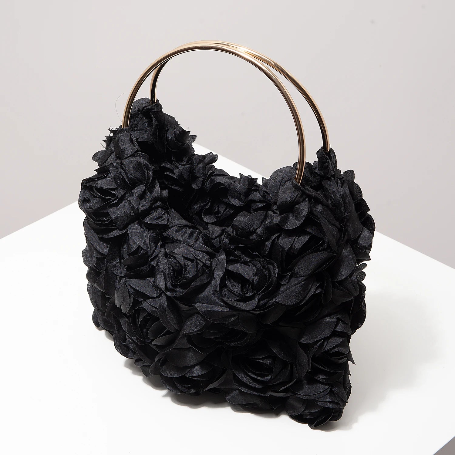 Luxury Rose Flower Tote Bags for Ladies， Prom Dresses for Women， Bag for Women Elegant， Wedding Items， Party Bag（Random Pattern）