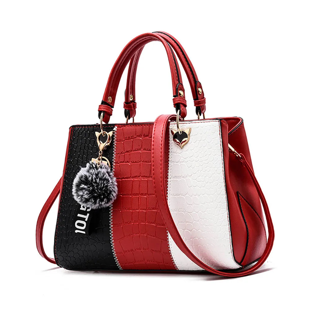 Luxury Designer Women Shoulder Bag Crocodile Skin Texture Handbag High-Quality Crossbody Bag Classic Commuting Tote Bag