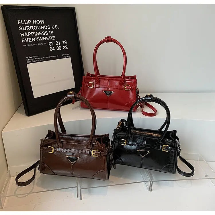 New Model In 2025 Underarm Comfortable Charming Graceful Retro Popular Maillard Style Exquisite Shopping Bag