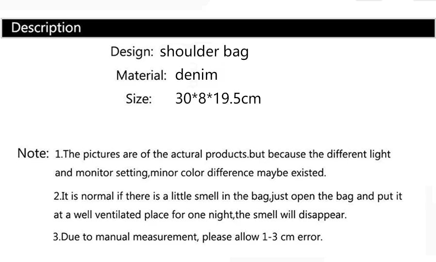 Fashion Summer Jeans Denim Bags Shoulder Crossbody Bag Women Canvas Girl Chain Handbag Luxury Designer Quilted Tote Bags