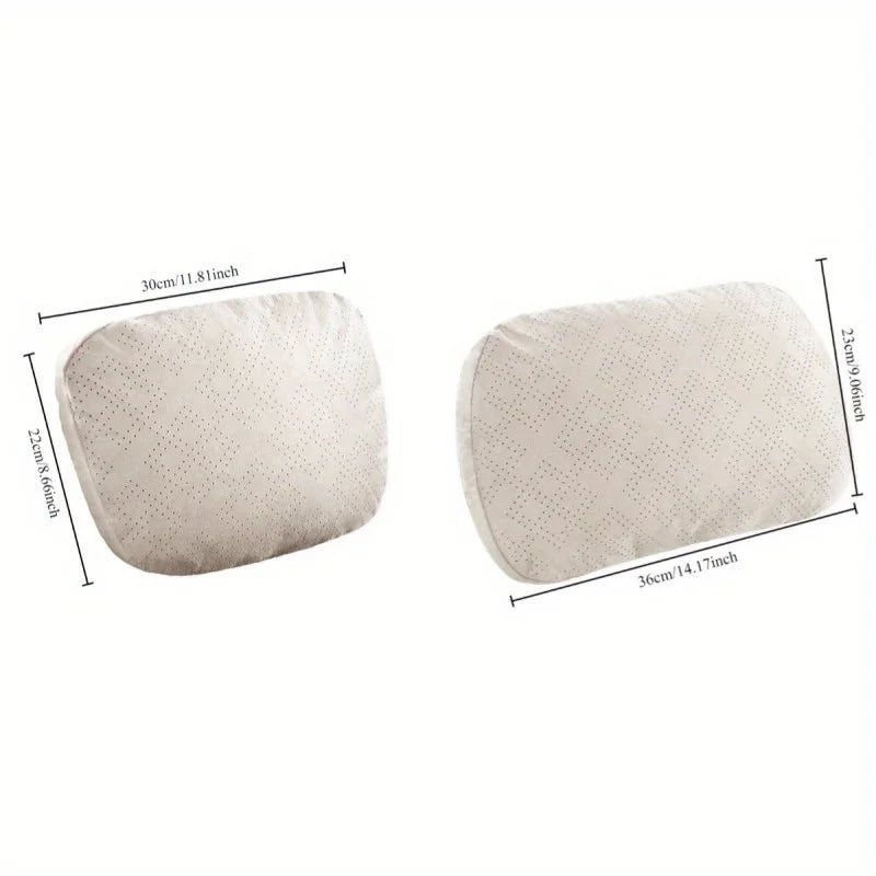 Adjustable Car Headrest with Lumbar Support - Maybach Design, S-Class Style, Soft High-Quality Universal