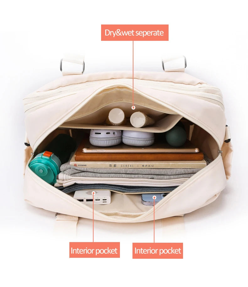 Extendable Travel Handbag Large Multi-layer Duffle Bag Travelling Luggage Storage Pack Bags Weekend Flight Carry On Handbag