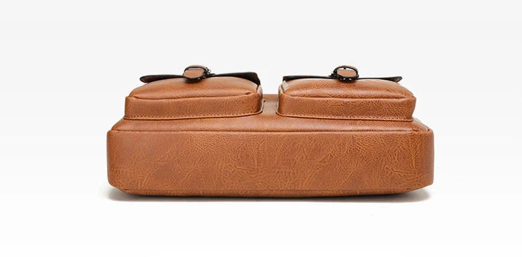 Luxury Brand Man Business Briefcase Bag PU Leather Messenger Shoulder Bag Men Office Lunch Bags For Laptop A4 File Male Handbags