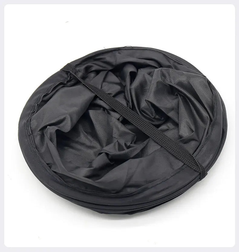 Collapsible Black Car Trash Can Pack Trash Bag Rubbish Waste Bin for Little Leak Proof Car Cooler Bag Garbage Bag Wastebasket