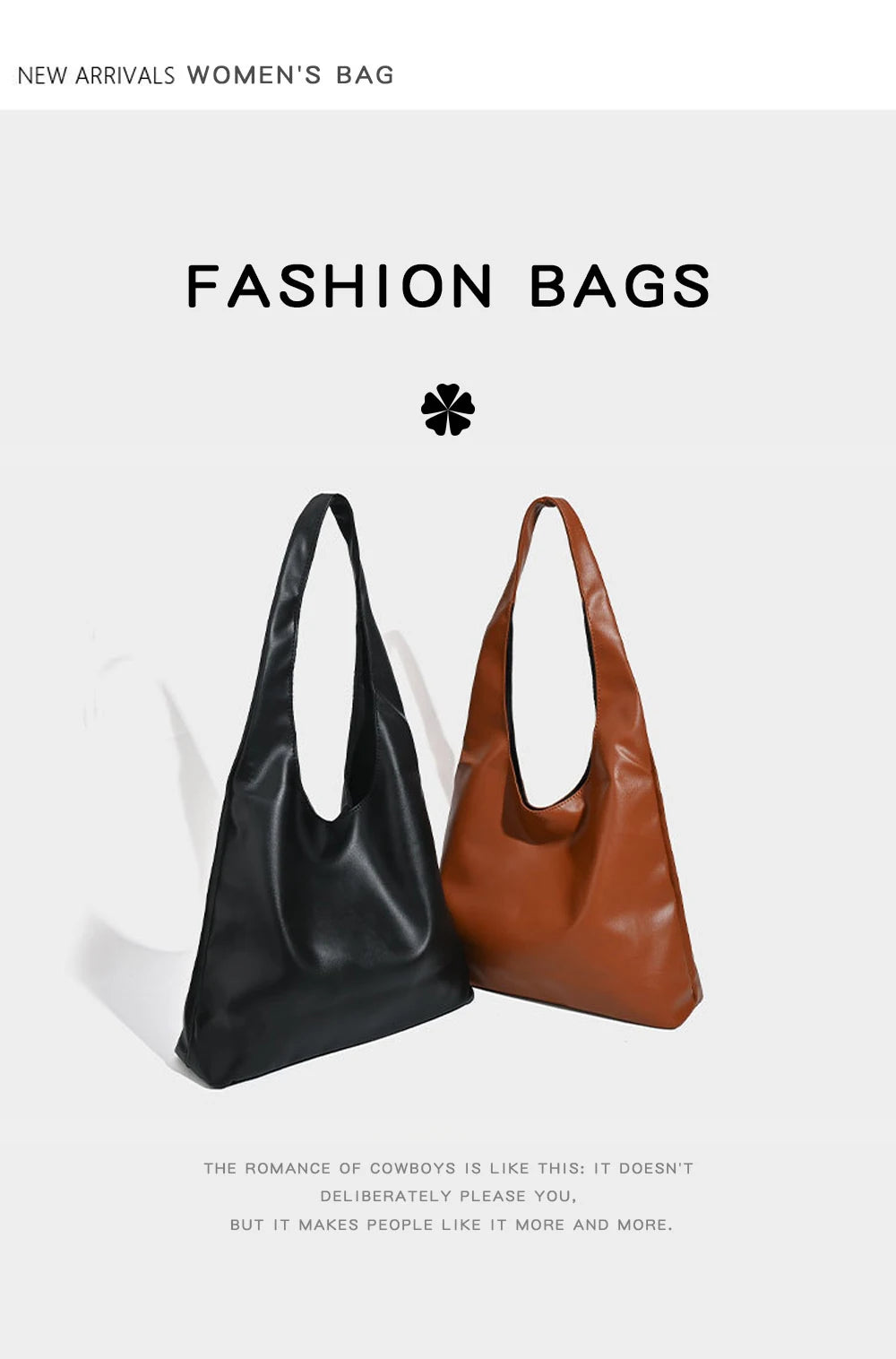 Luxury Shoulder Bag For Women Girls Totes Bags Fashion Commuting Large Capacity Soft Leather Underarm Shoulder Bag Handbag Women