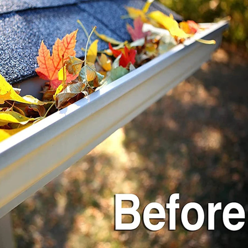 Guard Rain Anti-blocking Filter Gutter Guard Ladder Plastic Screen Mesh PVC Protective Net Leaf Guards