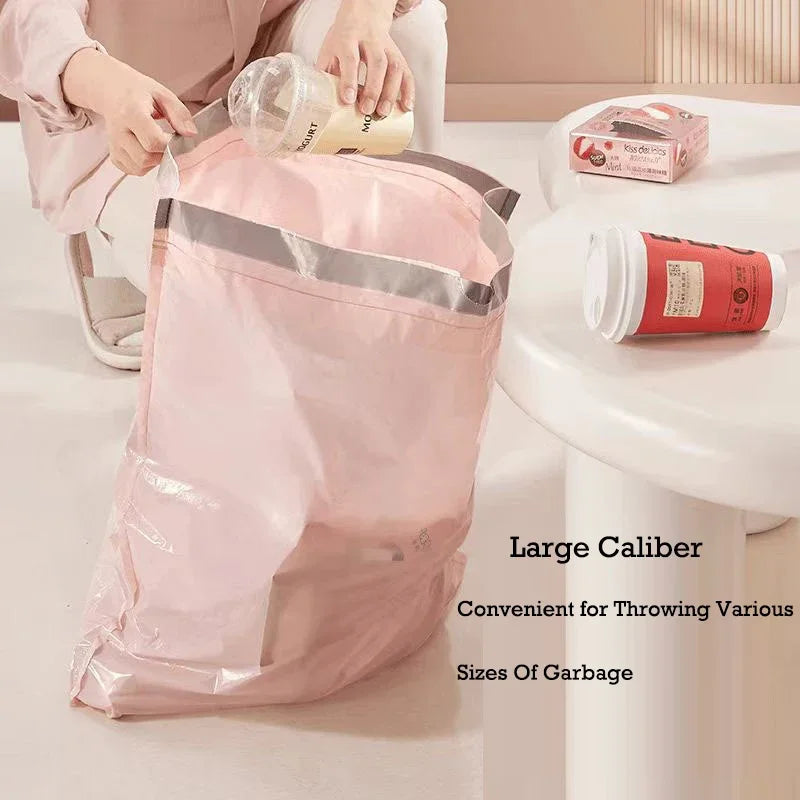 50/100/200PCS Thickening Drawstring Garbage Bags Large Capacity Handheld Trash Bag for Kitchen Household Disposable Waste Bags
