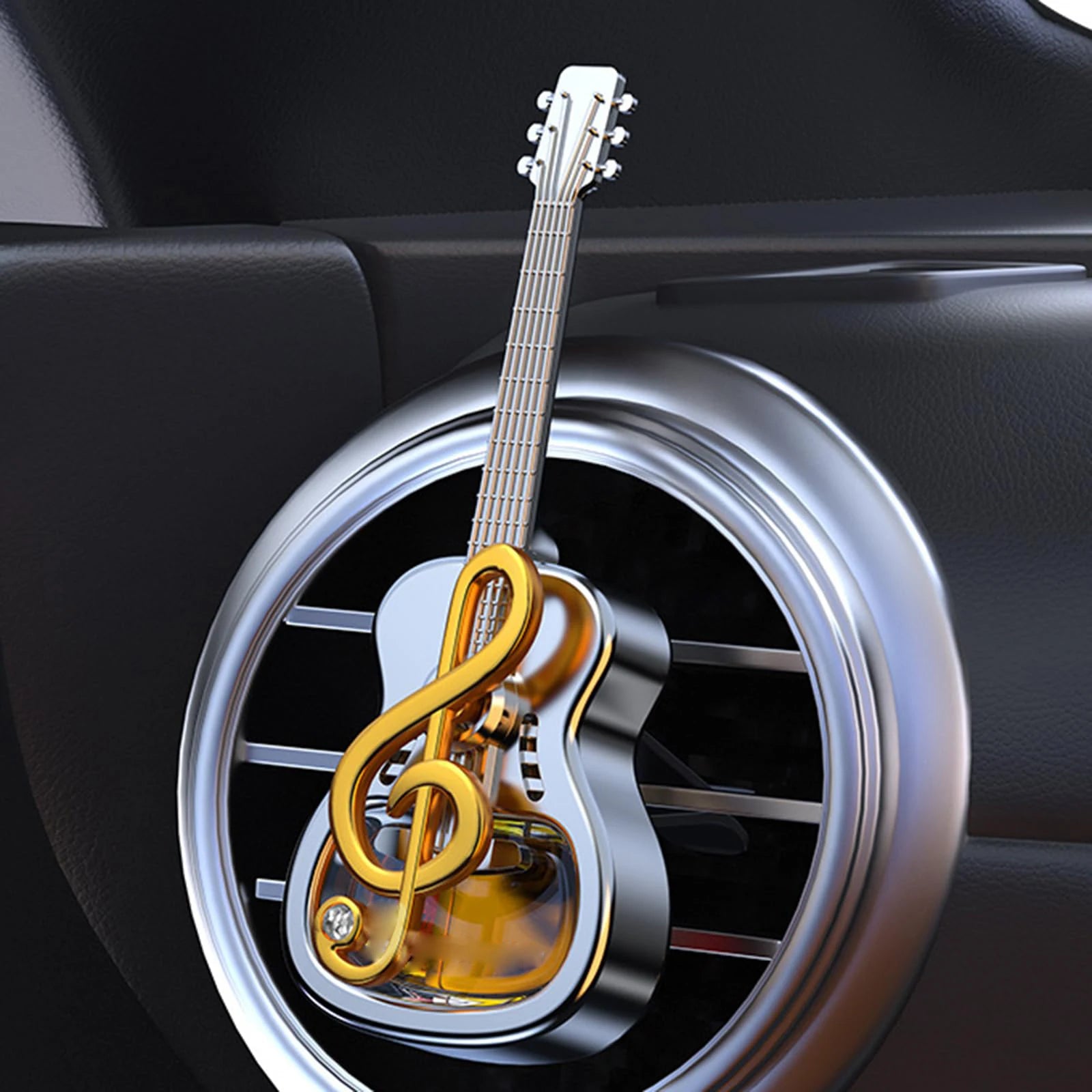 Car Aromatherapys Clip Guitar Shape Freshener Vent Mount Fragrances Diffuser Perfumes Scent Diffuser Dispenser Car Interior Deco