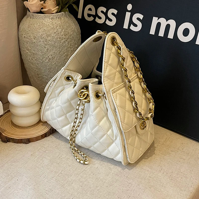 Luxury Vintage Crossbody Bag 2025, Women's Designer Inspired Leather Tote, Elegant Monogram Shoulder Purse, Chic & Timeless