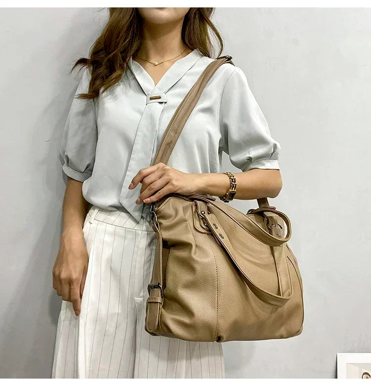 Female Hobo Handbag Large Capacity Shoulder Bags Big Stylsih Tote Bag Ladies Soft Leather Hobos Messenger Bags Women Shopper Bag