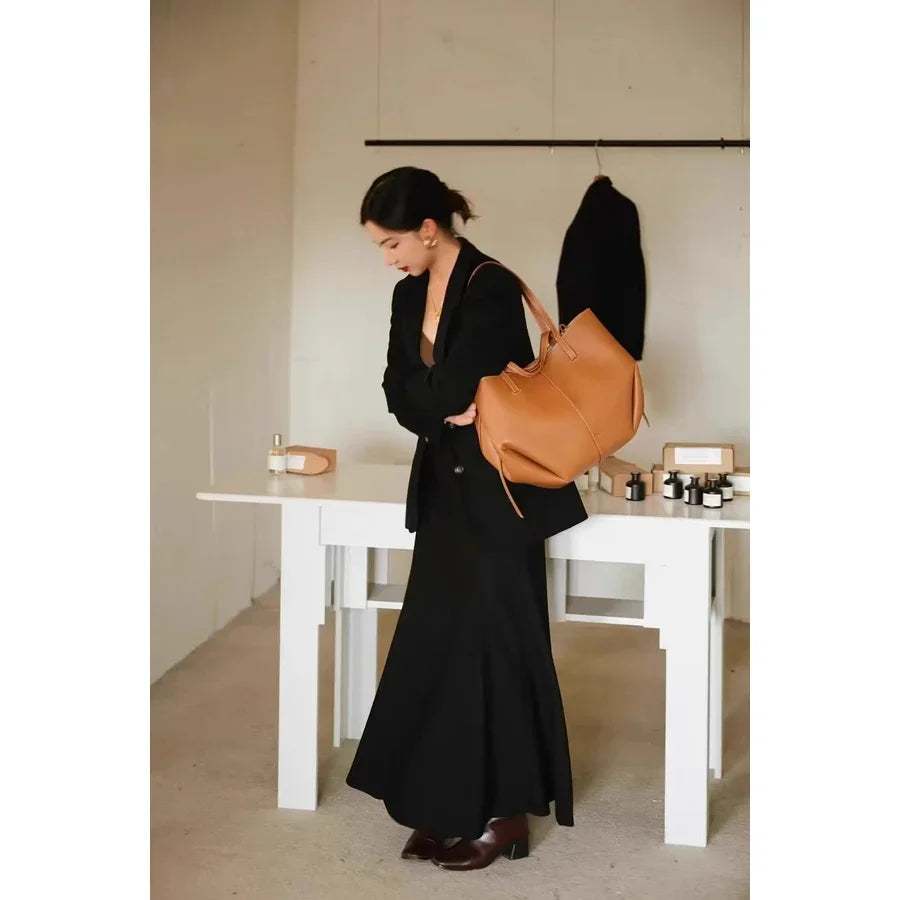 Luxury Tote Bag For Women's Commuting Handbag Large Capacity Multifunctional Bag Hand-held Single Shoulder Armpit Bag For Women