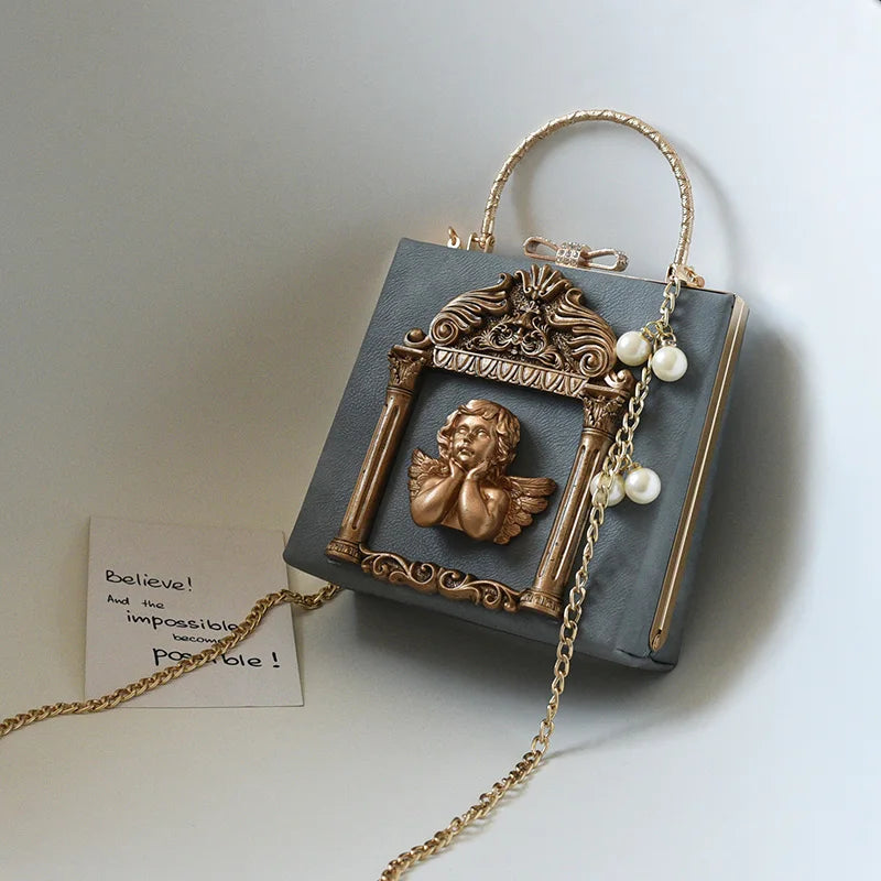 Luxury Angel Female Handbags Fashion Pearl Women Bag Cross Body Brand Leather Women Shoulder Bag Ladies Hand Bags Sac A Main