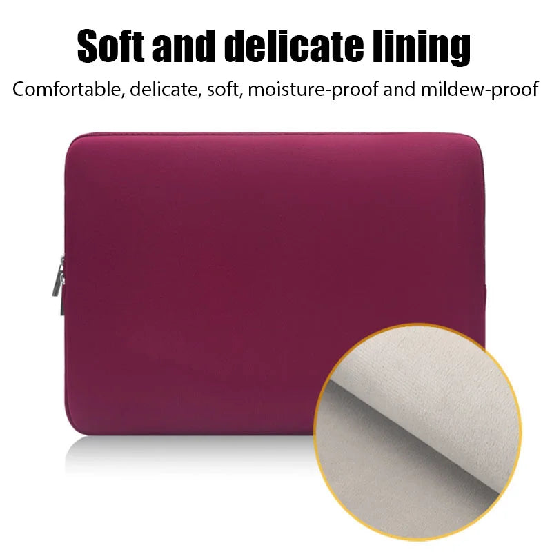 Portable Laptop Bags 6-15.6Inch Laptop Sleeve Bag Soft Notebook Case for Macbook Dell Pouch Skin Cover Travel Business Briefcase