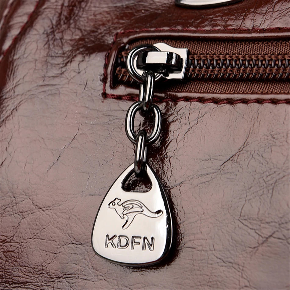 Luxury Designer Handbag Brand Shoulder Bag 3 Layers Large Capacity Casual Tote Bag High Quality Soft Leather Bags Female Handbag