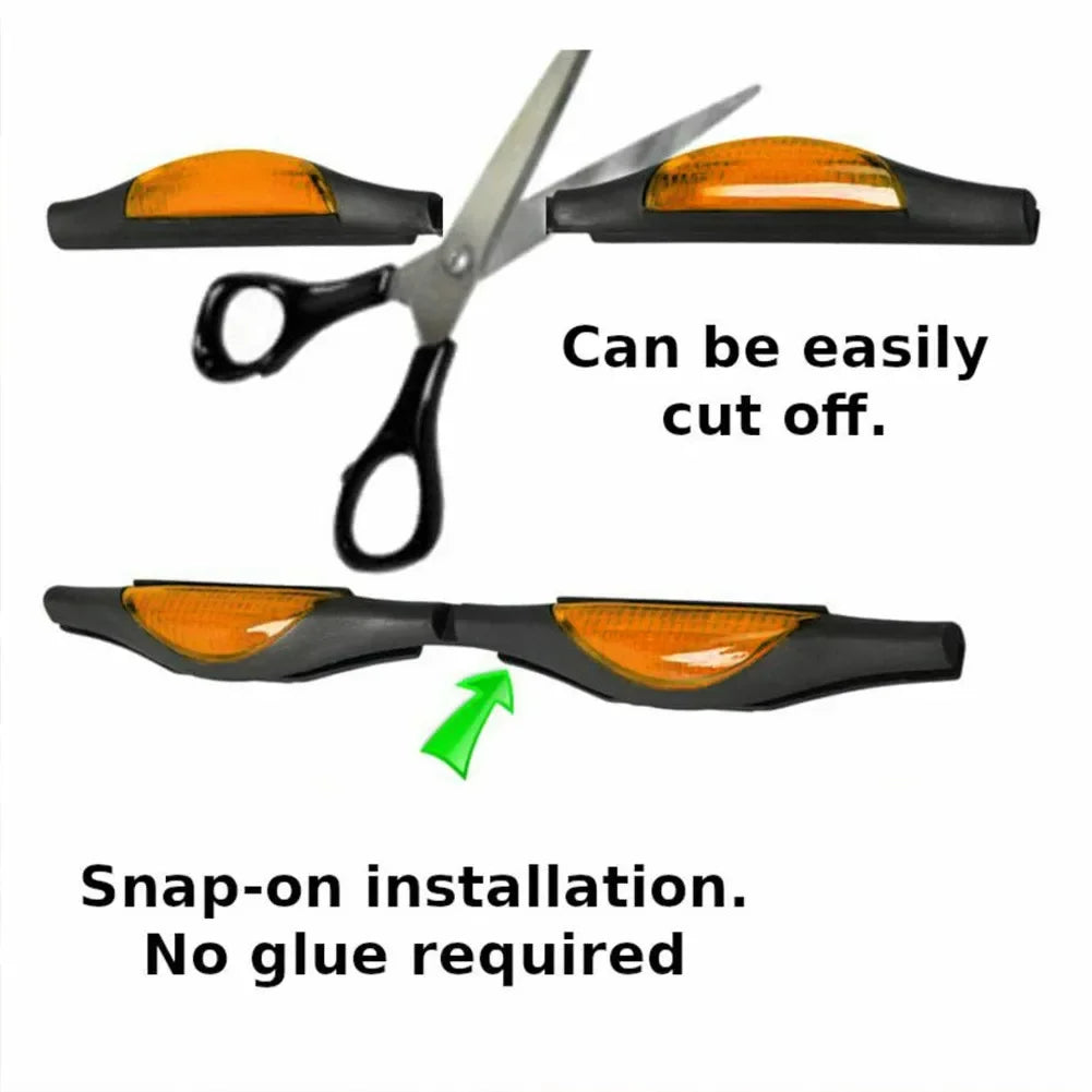 Protect Edges Car Door Protectors Guards Prevent Door Protection Strip High Quality Orange Reflector Door Parts Useful