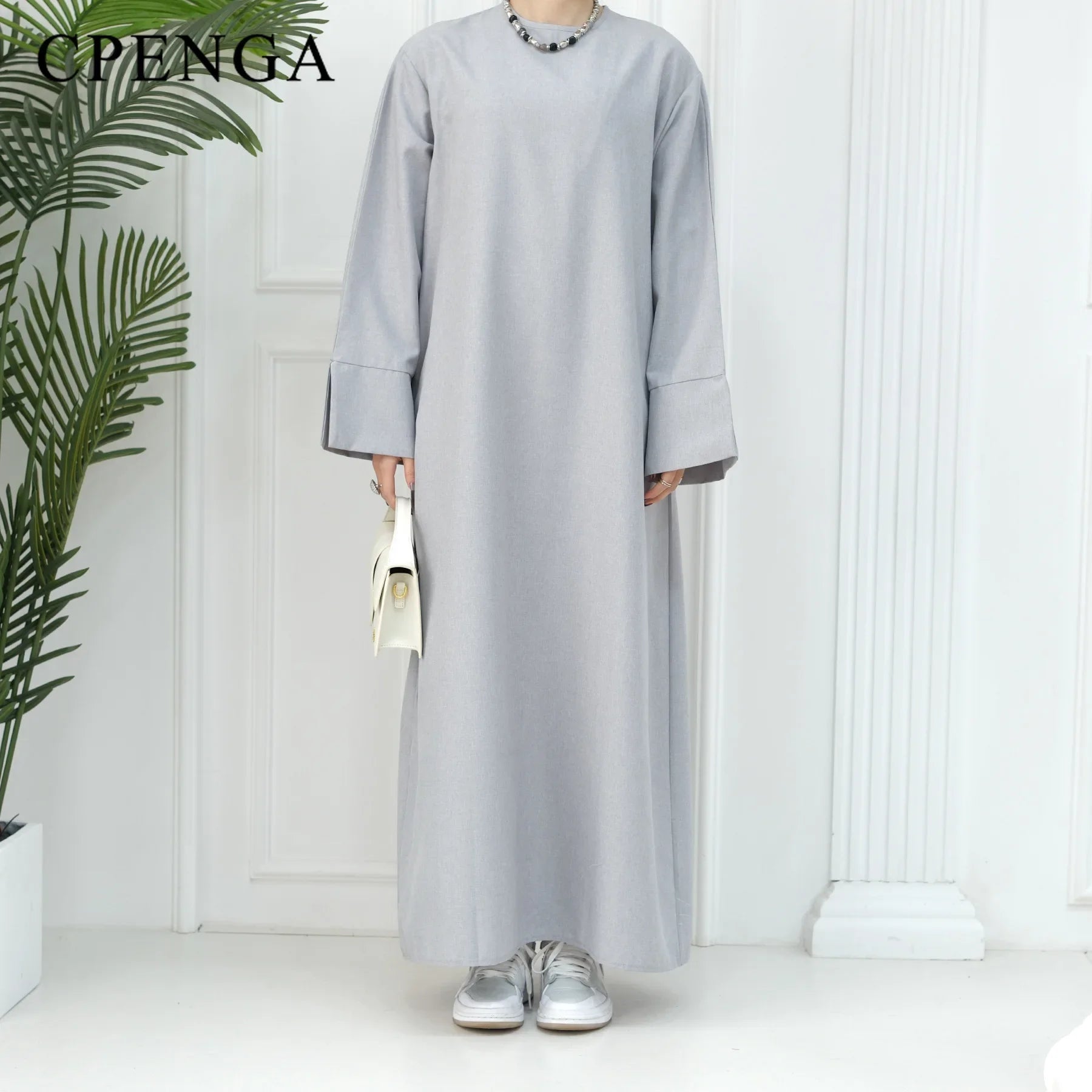 2024 New Dubai Abaya for Muslim Women Eid Ramadan Modest Dress Türkiye Loose Large Elegant Dress Gown Female Islam Clothing