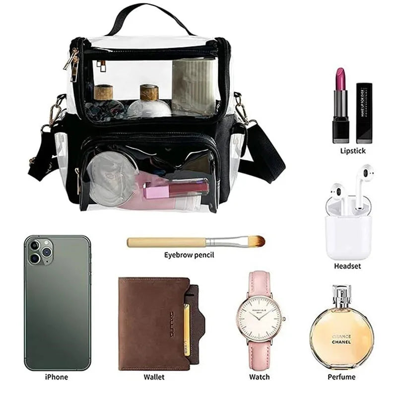 Cosmetic Makeup Tools Bag Large Capacity Makeup Brush Holder Travel Makeup Artist Bag Waterproof Cosmetic Organizer with Divider