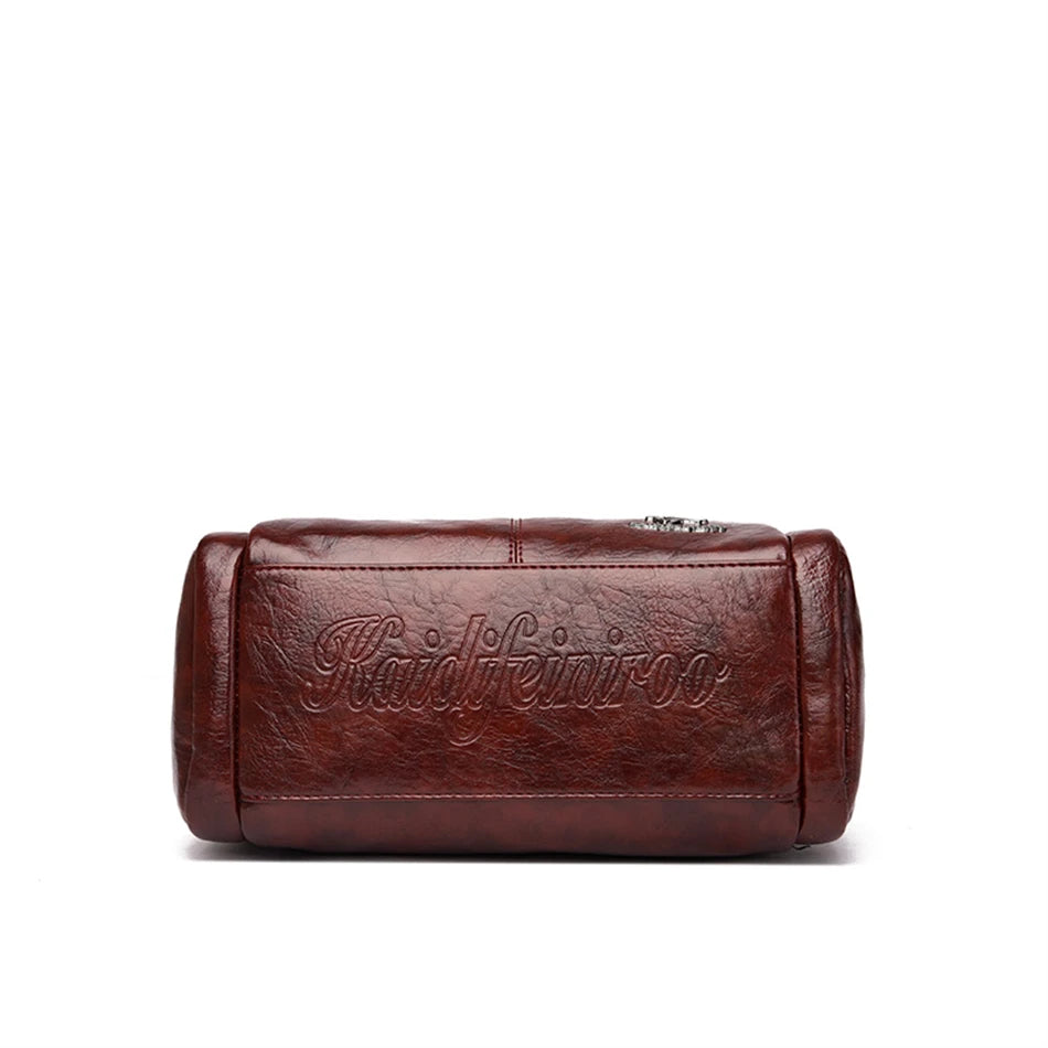 Luxury Designer Handbag Brand Shoulder Bag 3 Layers Large Capacity Casual Tote Bag High Quality Soft Leather Bags Female Handbag