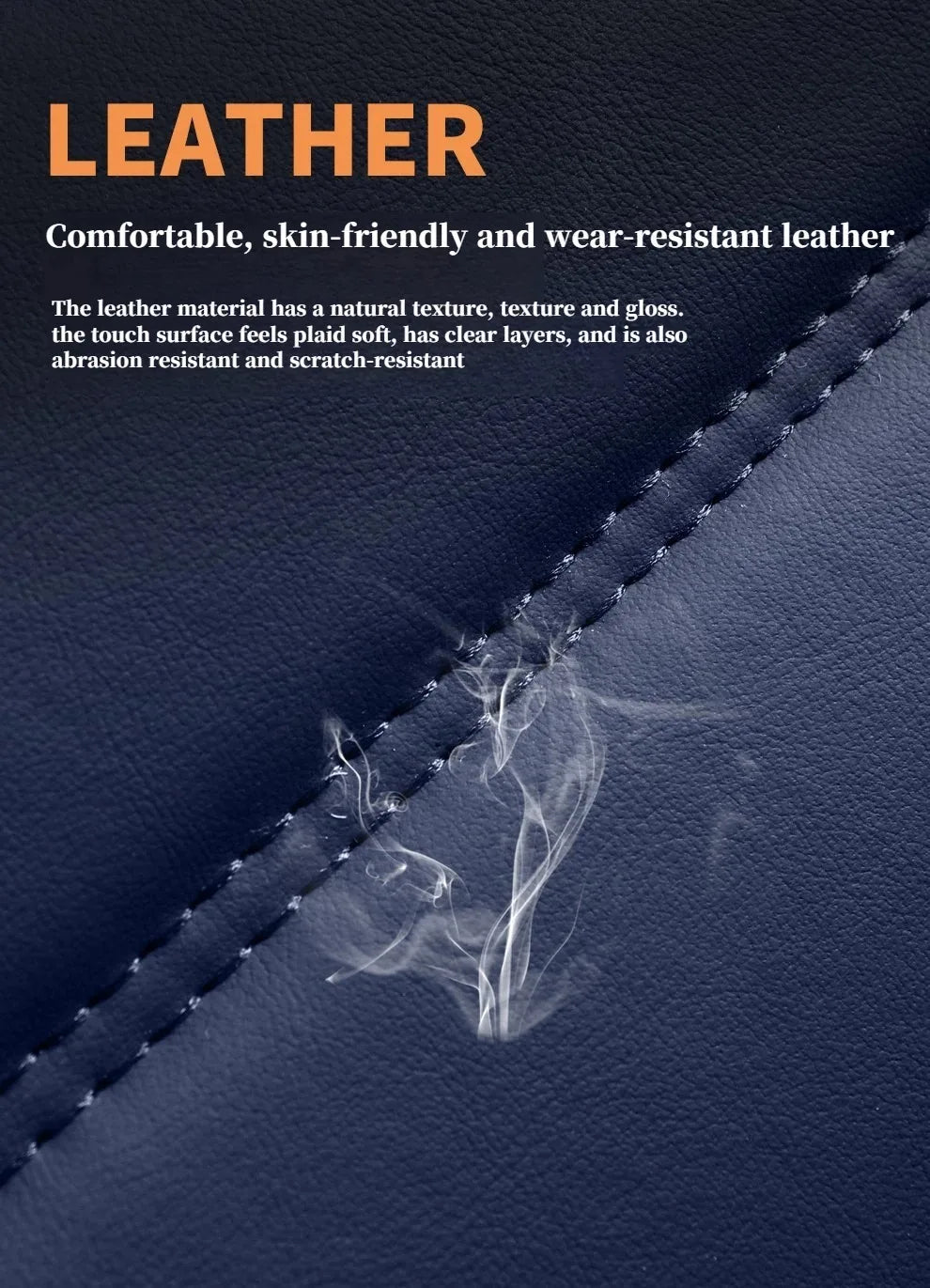 Ultra-Comfy & Durable Full-Wrap Leather Car Seat Covers – Premium Craftsmanship, All-Season, Universal Fit for Most Vehicles