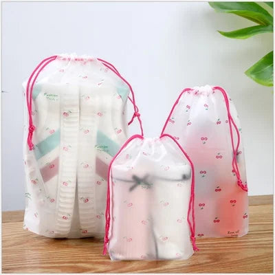 Drawstring Swimming Bags Transparent Beach Storage Bag Waterproof Dry Clothes Family Outdoor Travel Portable Accessories 2023
