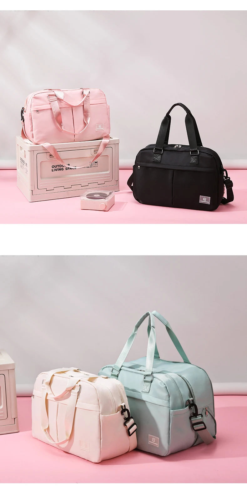 Extendable Travel Handbag Large Multi-layer Duffle Bag Travelling Luggage Storage Pack Bags Weekend Flight Carry On Handbag