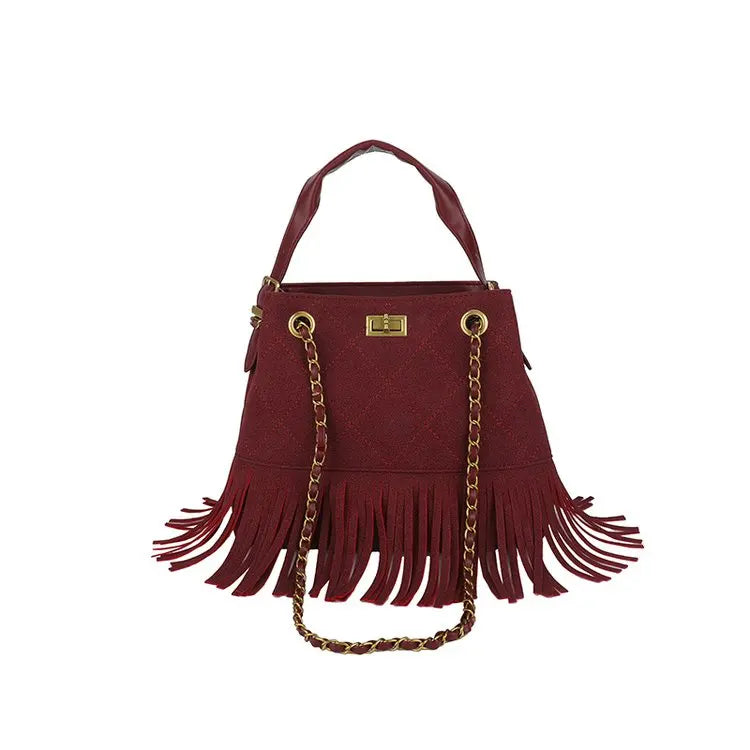 High-End Women's Shoulder Bag Made Of Premium Leather With Trendy Design And Paris Vintage Style