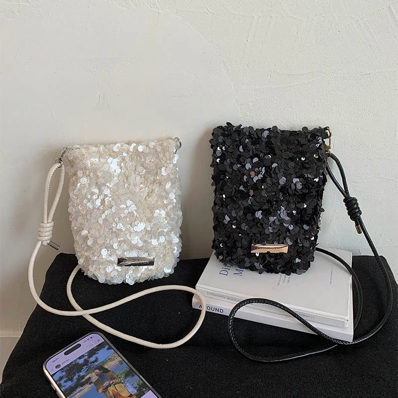 2025 New Large Sequined Bags for Women Are in Trend This Year – Large-Capacity Tote Bags with a Stylish Texture, Suitable as Sho
