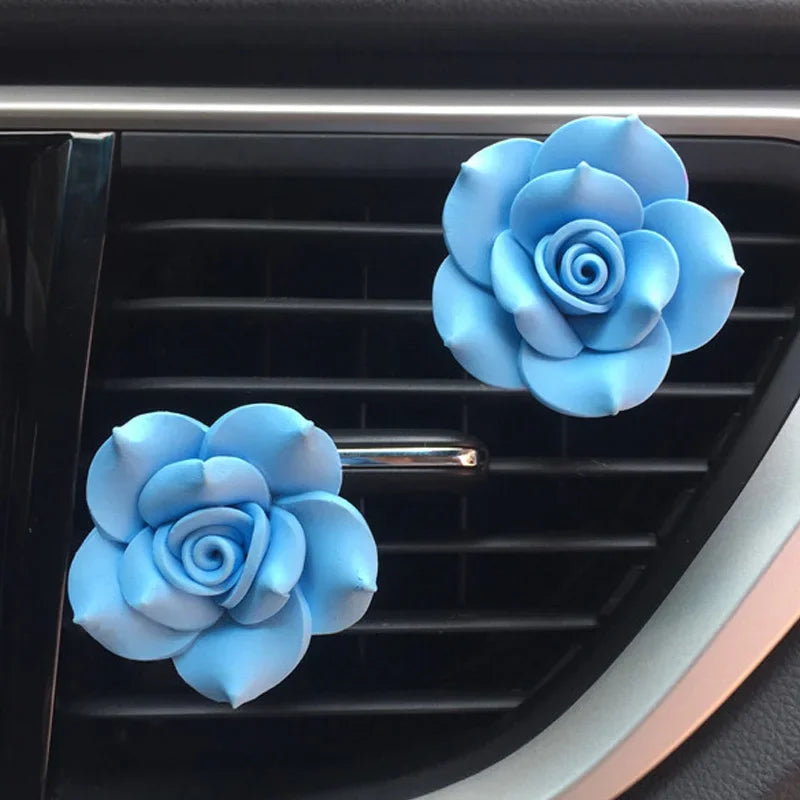 Flower Car Decor Clip Car Air Outlet Fragrant Perfume Clip Car Aroma Diffuser Air Freshener Auto Air Conditioning Clip Accessory