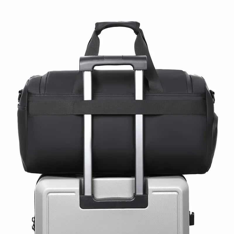 Sports Gym Bag, Large Capacity Handbag,Portable Travel Duffel Bag, Multi-compartment with Shoes Storage,Perfect for Vacation,Gym