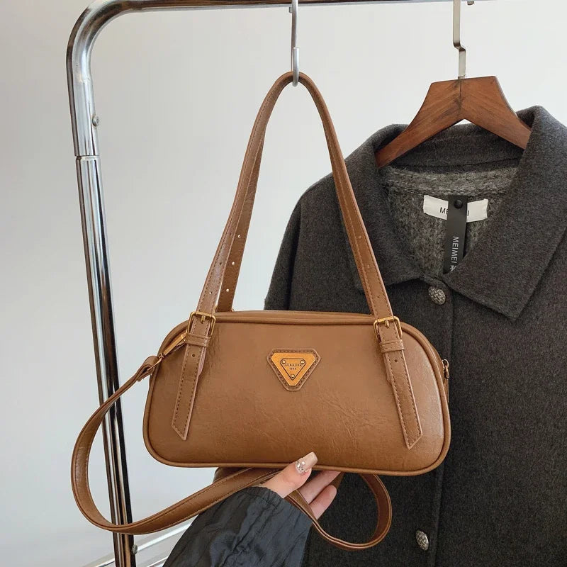 2025 Hot - Selling! Women's PU Leather Top - handle Bag - Fashionable Messenger Design, Vintage - Chic Tote for Ladies