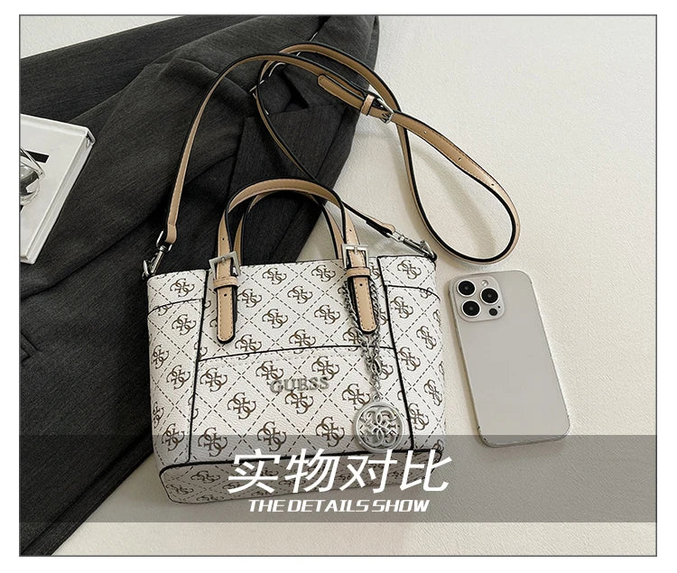 Chic Leather Crossbody Bag For Women Luxury Brand Shoulder Handbag Ladies Purse With Engraved Buckle