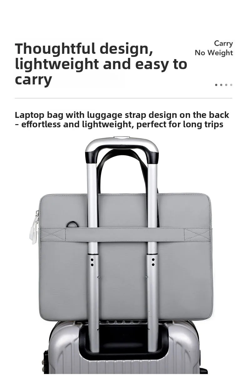 Commuting Laptop Bag, 14 Inch And 15 Inch Waterproof Crossbody Bag, Hand-held Briefcase, File Bag, Conference Materials Bag