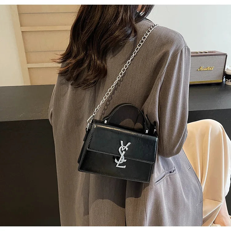 Designer style bag - 2025 hit product - Retro high-end evening bag Classic and versatile chain strap crossbody small square bag