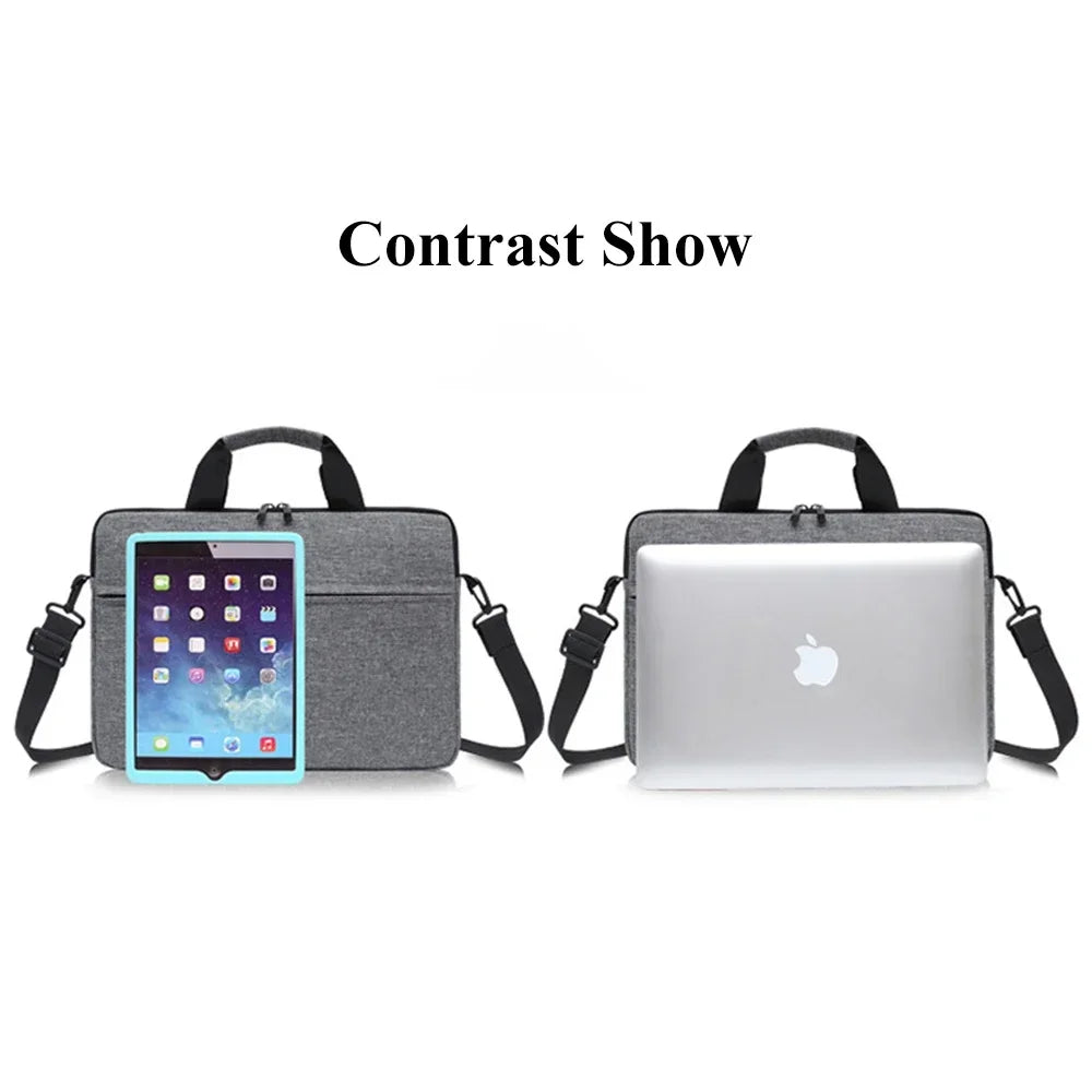 Laptop Bags Carrying Case for 13-15 inch Laptop and Tablet Shoulder Strap Durable Water-Repellent Fabric Business Casual School