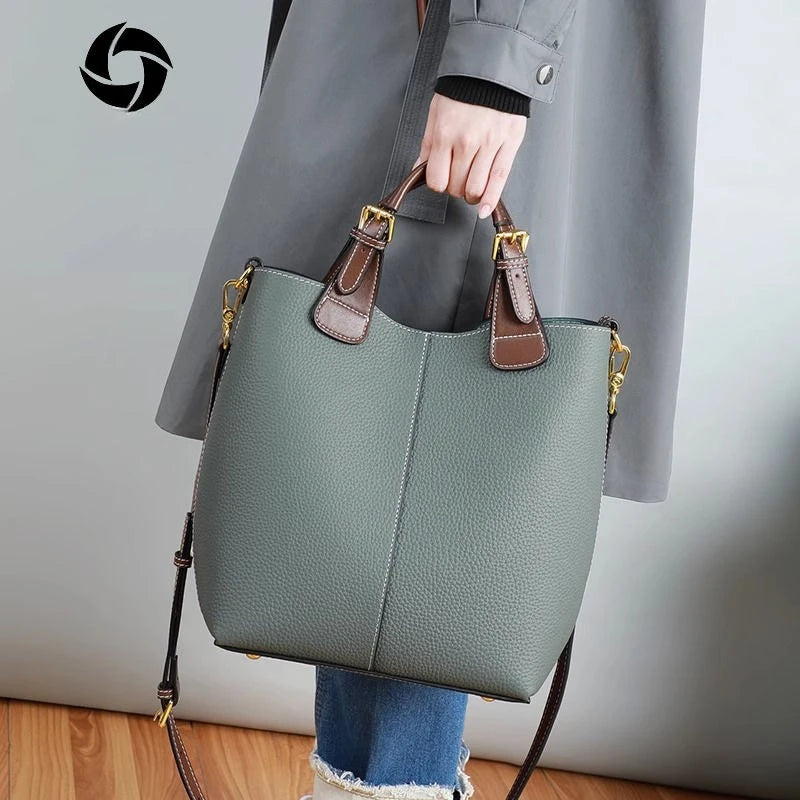Health Handbag Women  New Basket Bucket Bag Senior Sense Women's Bag Middle-aged Women Crossbody Bag Simple Fashion