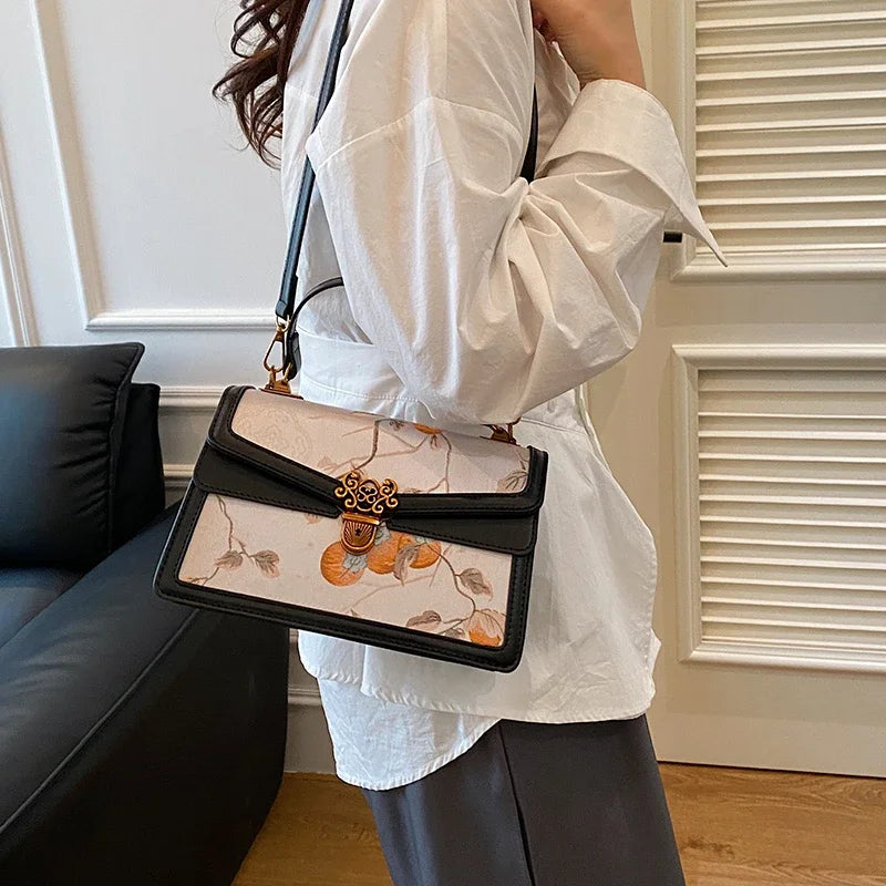 Luxury Handbags Famous Brand Women Bags Designer Lady Small Printing Crossbody Bags Pu Leather Women Shoulder Handbags