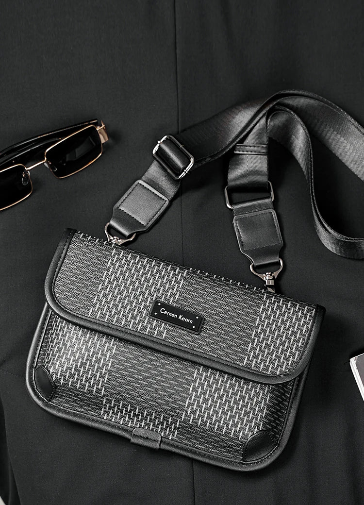 Luxury Man's Envelope Clutch Handbag Casual Shoulder Crossbody Bags Cool Street Boys High Quality Satchels Fashion Brand Bolsas