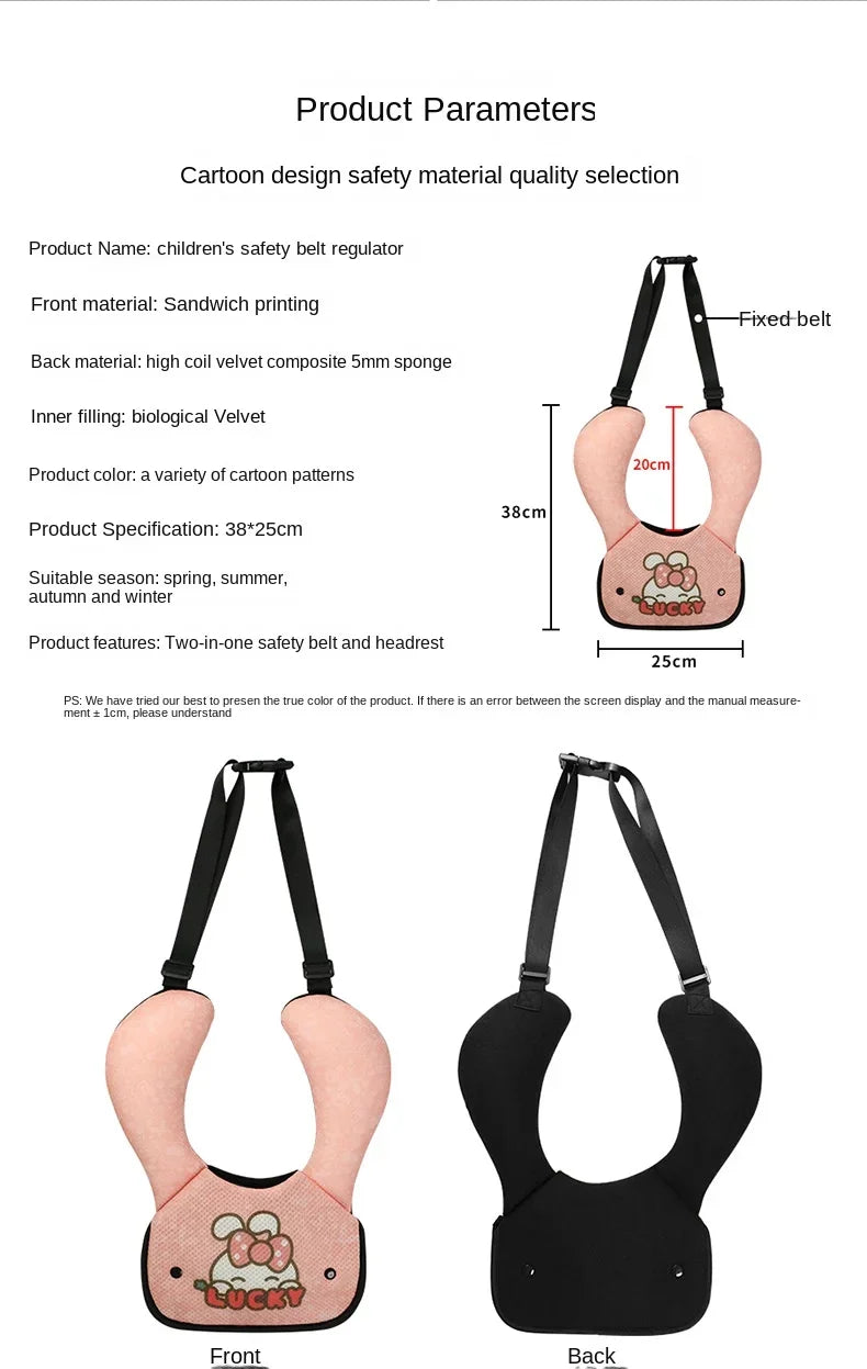 Kids Seatbelt Cushion Seat Belt Pillow Shoulder Pads Cushion Car Seat Strap Covers Protective and Lightweight for Boys And