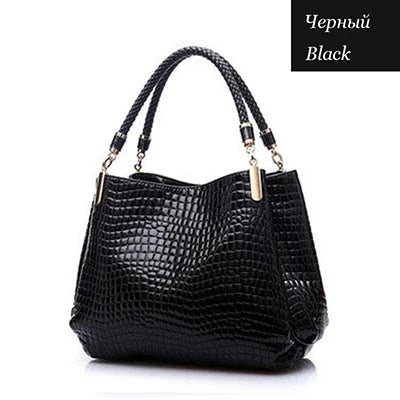 Luxury Ladies Hand Bags Purse Fashion Shoulder Bags Bolsa Sac Crocodile Famous Designer Brand Bags Women Leather Handbags