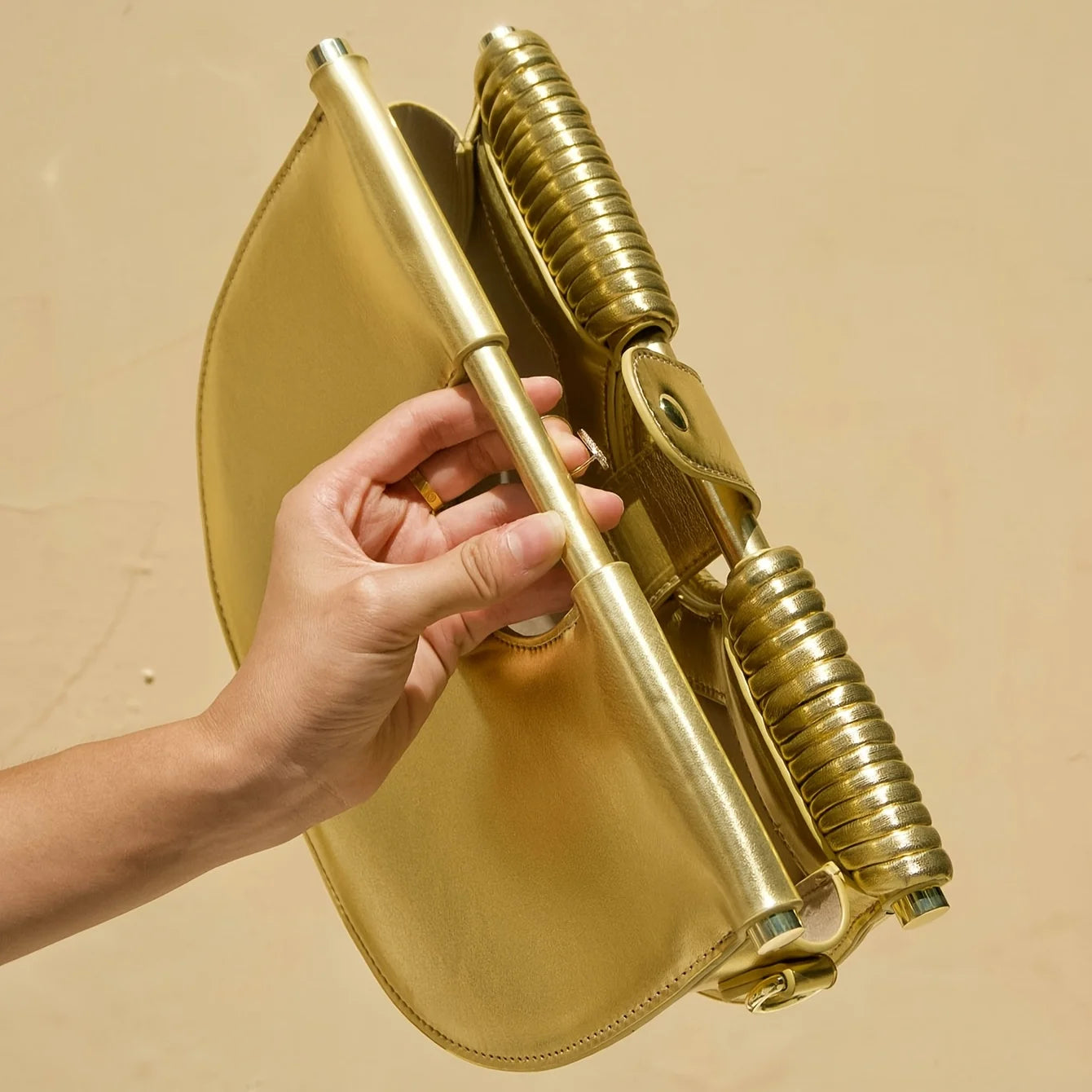 Handbags for Women 2025 New Gold Luxury Designer Brand Handwoven Noodle Bags Half Round Pulled Hobo Silver Evening Clutch Chic