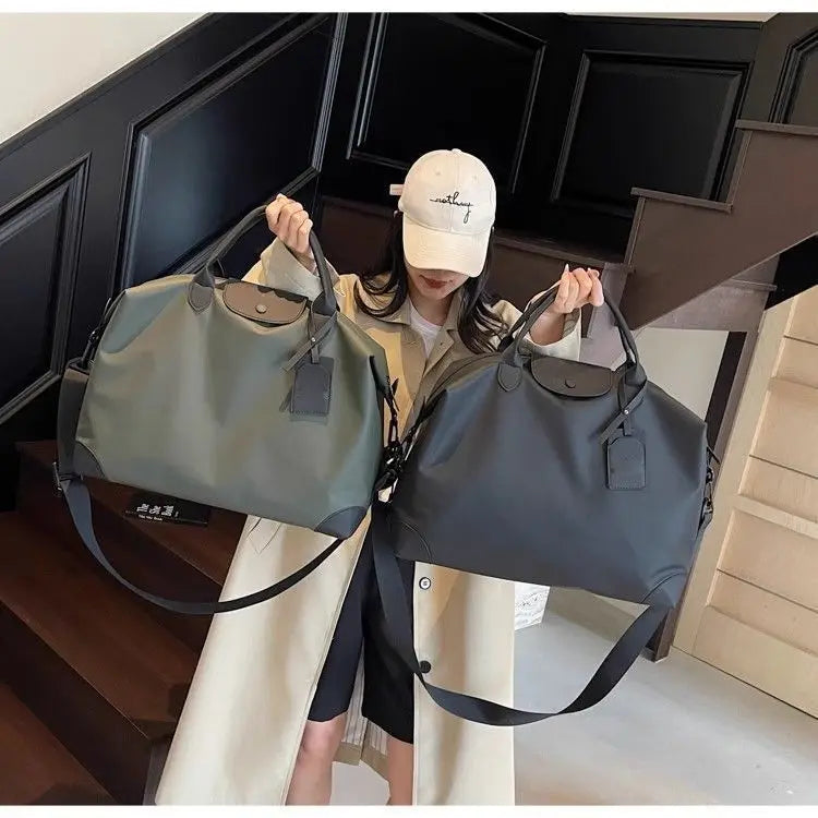 Women's Yoga Fitness Bag Short Trip Travel Bag Waterproof Soft Large Capacity