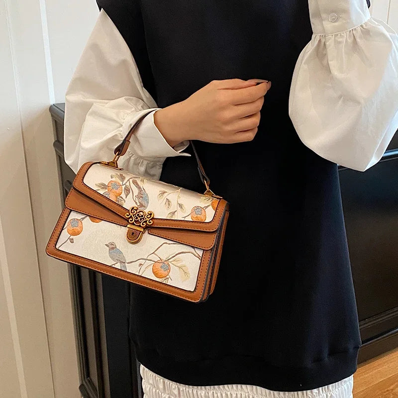 Luxury Handbags Famous Brand Women Bags Designer Lady Small Printing Crossbody Bags Pu Leather Women Shoulder Handbags