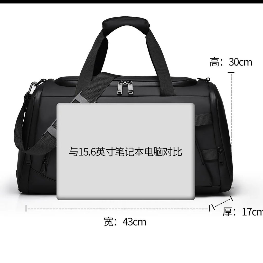 Gym Bag Men Hand-Held Luggage Bag Short Distance Large Capacity Travel Luggage Bag Business Trip Lightweight Travel Leisure Bag