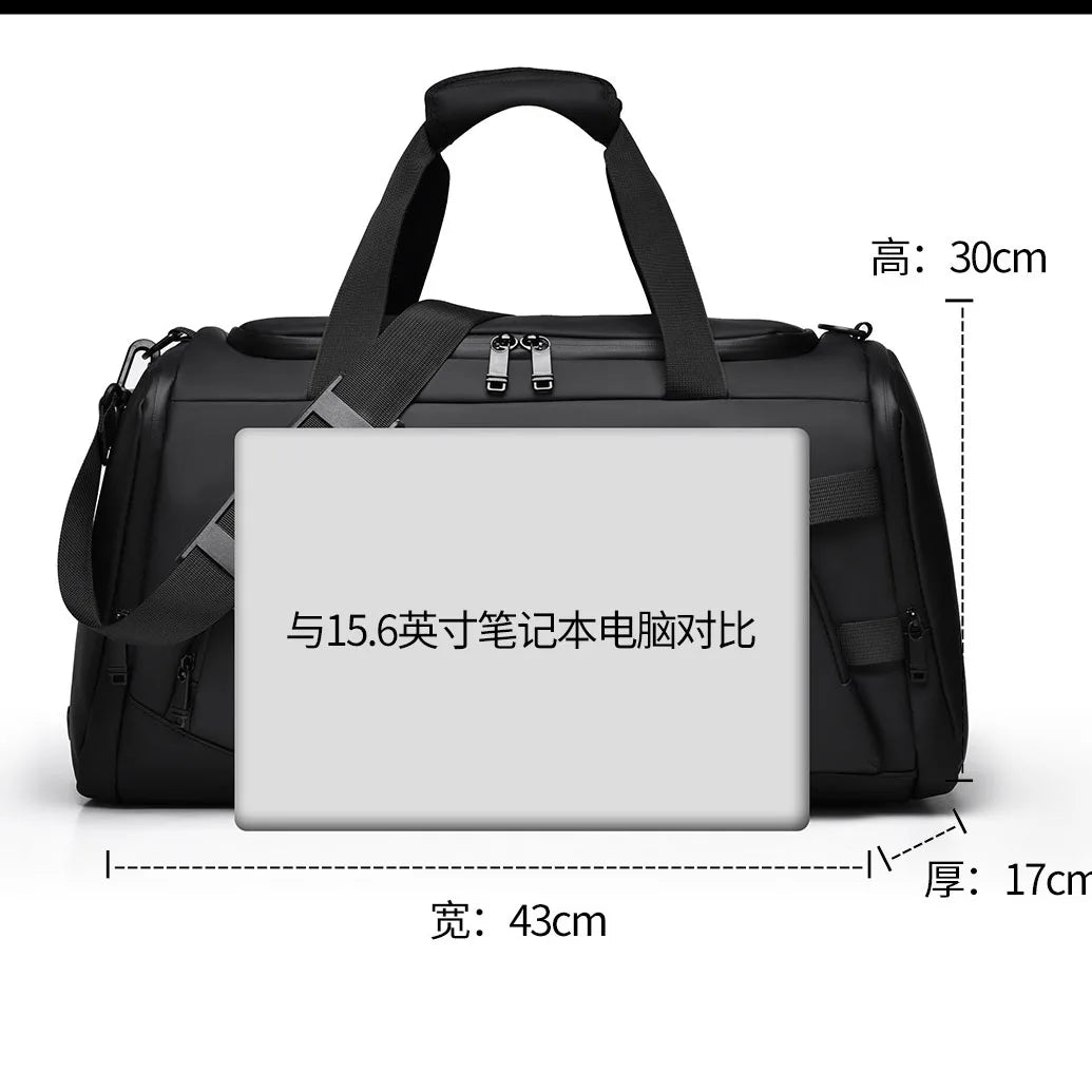 Gym Bag Men Hand-Held Luggage Bag Short Distance Large Capacity Travel Luggage Bag Business Trip Lightweight Travel Leisure Bag