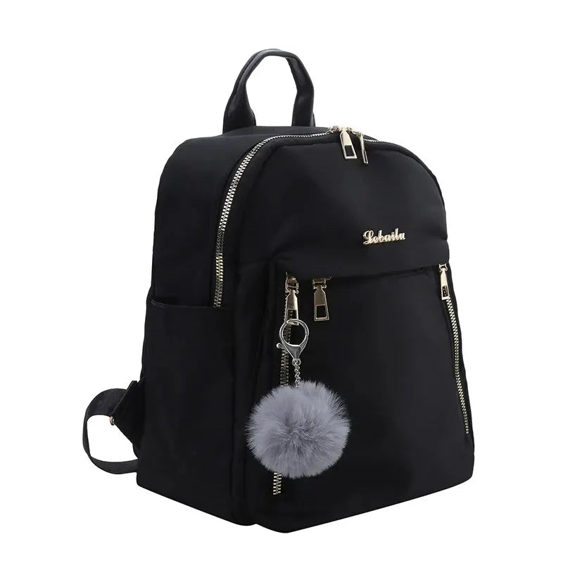 Backpacks Simple Large Capacity New Black Travel Bag For Women Solid Harajuku Student Schoolbag Backpack Unisex Bags High Street