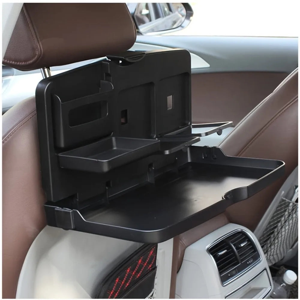 Car Backseat Tray Table,Foldable Seat Back Laptop Desk,Vehicle Eating Food Tray With Phone Holder,Passenger Travel Tray