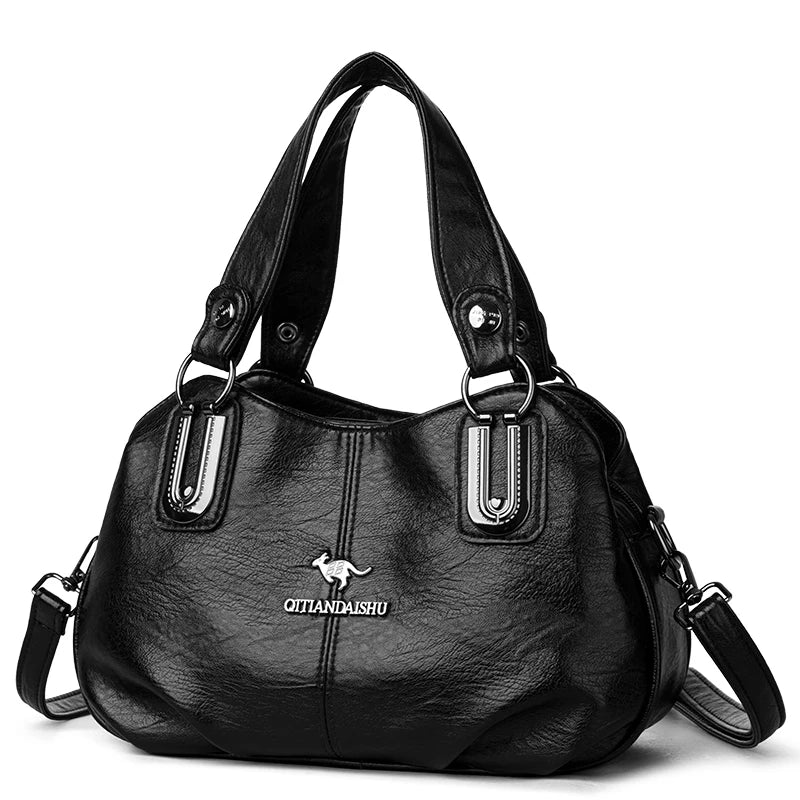 Luxury Handbags 3 Layers Large Capacity High Quality Designer Handbags Soft Leather Ladies Shoulder Crossbody Bag for Women Sac