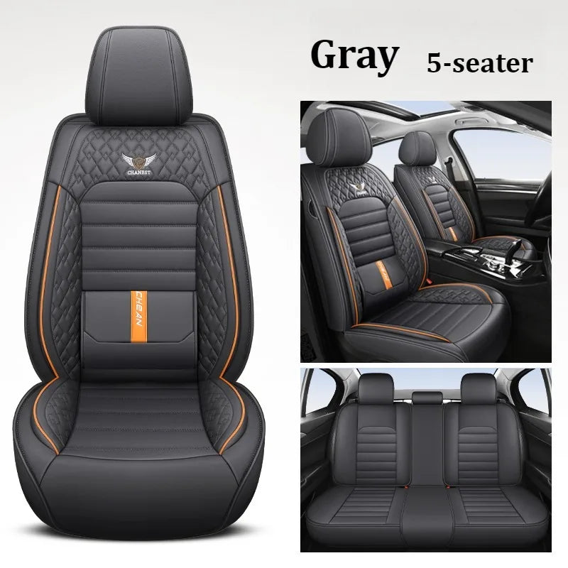 Ultra-Comfy & Durable Full-Wrap Leather Car Seat Covers – Premium Craftsmanship, All-Season, Universal Fit for Most Vehicles